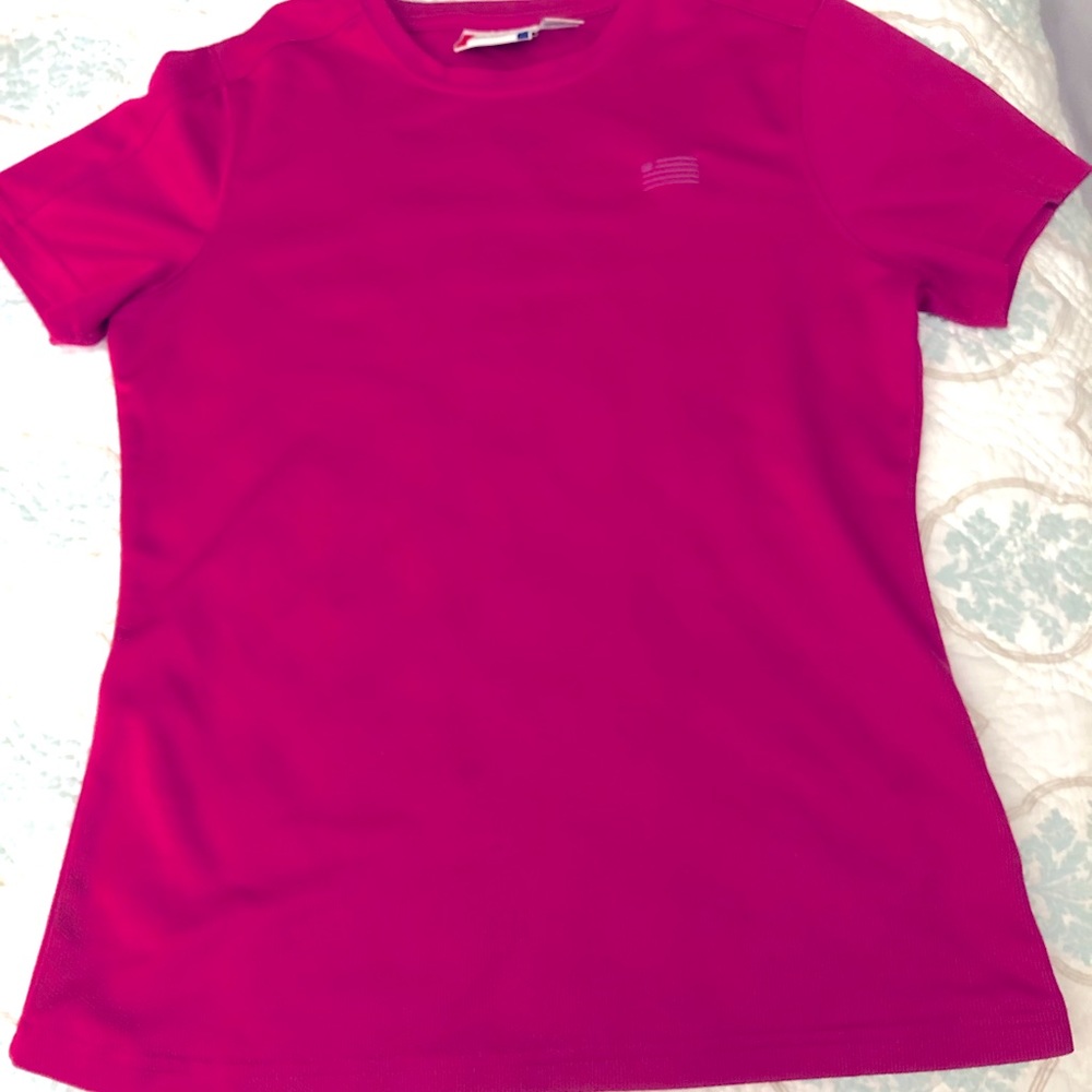 Ladies pink, sports top